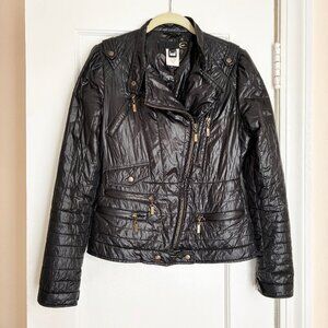 Just Cavalli by Roberto Cavalli Motorcycle Biker puffer jacket 4 (40 Italian)